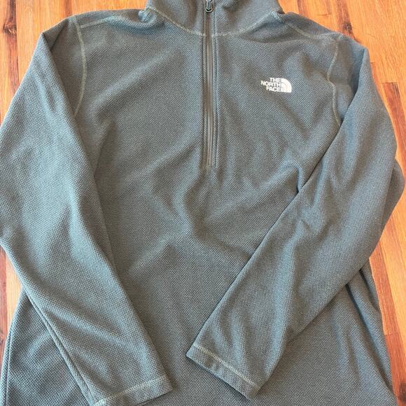 North Face‎ Men's 1/4 Zip Green Jacket XL textured - Picture 2 of 6